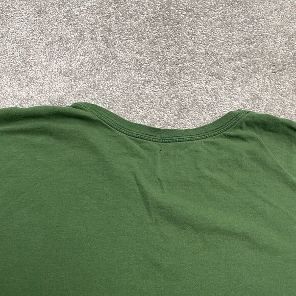 Nike Graphic T-Shirt Mens Large Green Crew Neck Short Sleeve Cotton Casual Tee - Picture 9 of 10